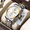 Original Swiss Automatic Mechanical Watch Waterproof Watch Men's Business Casual Luminous Calendar Imported Famous Watch. 
