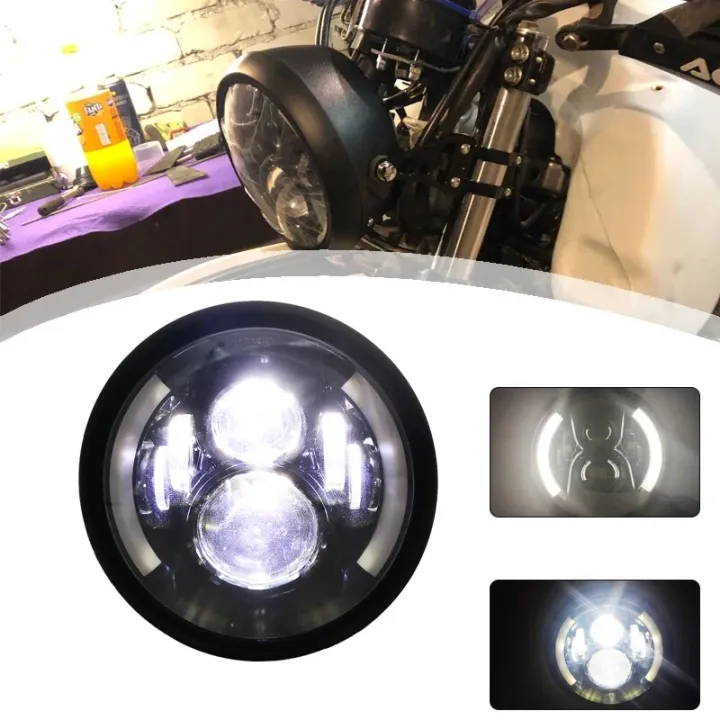 4.5 Universal Aluminum Motorcycle Chopper Bobber Bullet Custom Head Light Lamp 4.5 Universal Aluminum Motorcycle Chopper Bobber Bullet Custom Head Light Lamp