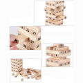 Jenga High Quality 54 Pcs Mini Wooden Block Jenga Stacking Games Building Blocks. 