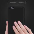 Apple iPhone 7 Case Matte Soft Silicone Back Cover - Black. 