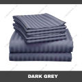 Egyptian Cotton Striped Bed Sheet with 2 Free Matching Pillow Cases | Hotel Quality | Beddings.lk. 