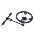 UTV Steering Wheel Assembly Kit Metal 300mm Enhanced Driving Experience Go Kart Steering Wheel Kit High Strength for 110cc 125cc 140cc 150cc Vehicles. 