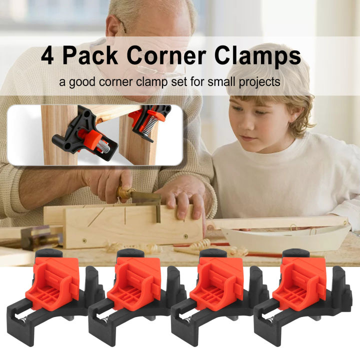 【StyleVoyager】Set of 4 Corner Clamps 90 Degree Right Angle Clamps ...