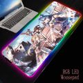 Pc Desk Computer Large Rubber Mat Pad Konosuba Girl Edge Mousepad Megumin Anti-Slip Locking Gamer Mrgbest Mouse Anime Natural(No Led 250X290X2Mm). 
