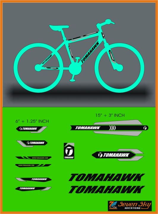 TOMAHAWK%20Push%20Bike%20Cycle%20Stickers%20Mountain%20Bike%20Luminous%20Reflective%20&%20PVC%20Plotter%20Cutting%20Stickers%2010%20Piece%20Full%20Set%20-%20Image%203