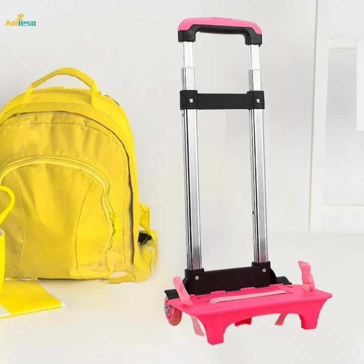 Backpack%20Hand%20Truck%20with%20Luggage%20Strap%20Compact%20Backpack%20Cart%20Backpack%20Trolley%20Wheeled%202%20Wheel%20Pink%20-%20Image%202