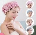 Double Layer Waterproof Shower Caps Hat Lovely Thick Women Men Unisex Bath Shower Cap Bathing Caps Accessories Hair Care Hats. 