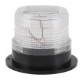 Solar Beacon Light Caution Light 8 LED Dusk to Dawn Sensor 1200mAh Battery Safety Strobe Light for Construction Traffic Red Blue. 