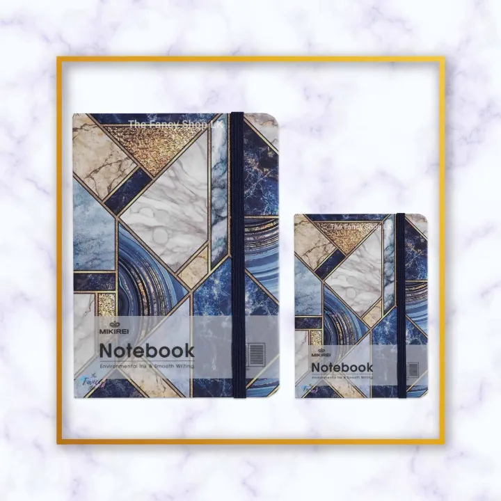 Mikirei%20Notebook%20Hardcover%20A6%20A7%20Autograph%20Diary%20Abstract%20Marble%20Shapes%20Star%20Design%20-%20Image%205
