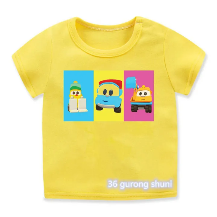 2022%20T-Shirt%20For%20Boys%20Cute%20Leo%20The%20Truck%20Tv%20Show%20Cartoon%20Print%20Children'S%20T%20Shirt%20Funny%20Toddler%20Baby%20Tshirts%20Casual%20Kids%20Yellow%20-%20Image%207