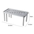 Designer Cabinet Shelf Multifunctional Expandable PP Stackable Counter Storage Shelf Kitchen Accessories. 