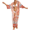 Yfashion 100% Polyester Beach Cover Up Sexy Cardigan Loose Vacation Dress Seaside Bikini Cover Up. 