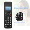 D1002B Cordless Phone with Answering Machine Caller. 