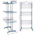 3 Layer Cloth Rack - Blue. 