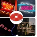 2m Flexible Silicone Neon LED Light Strip Set, 2835, Low Voltage, 12V, 6x12, Integrated Form, Linear Flexible Light Strip. 