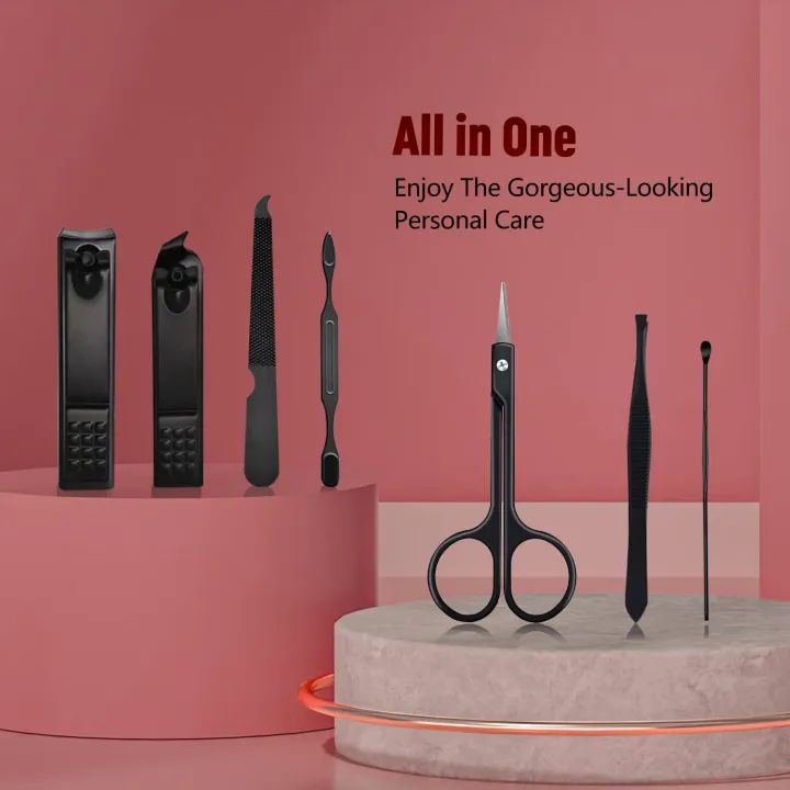 19%20IN%201%20Manicure%20Set%20Stainless%20Steel%20Pedicure%20Kit%20Nail%20Grooming%20Kit%20Travel%20Case%20Set%20Nail%20Care%20Cutter%20Trimmer%20-%20Image%208
