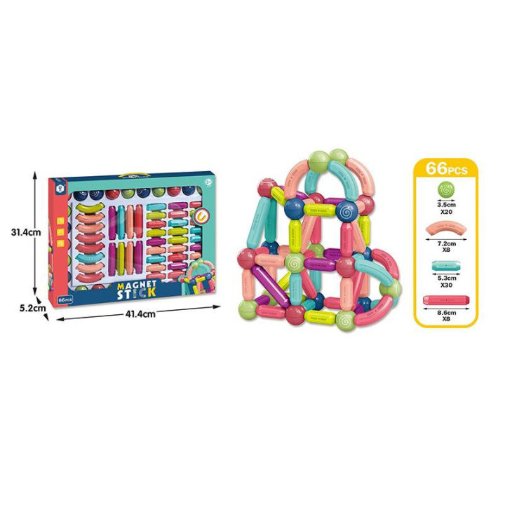 26/66%20Pcs%20Magic%20Magnet%20Sticks%20&%20Balls%20Set%20-%203D%20Puzzle%20Magnetic%20Building%20Blocks%20-%20Educational%20STEM%20Magnet%20Toy%20for%20Kids%20-%20Image%205
