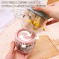 1 Pc Mini Round Transparent Plastic Snacks Sealed Canister/ Portable Stackable Candy Biscuit Storage Jar/ Kitchen Multipurpose Food Sorting Box. 
