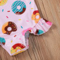Yfashion Summer Kids Swimsuit Cartoon Crab Donut Printing Breathable Quick-drying Swimwear For 0-3 Years Old Girls Cotton. 