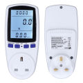 Energy Meter, UK Plug 230V Overload Protection Power Meter Socket for Office. 