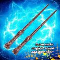 Kid Toys Party Accessory Cosplay Potter Sound Cosplay Props Stage Tricks Glowing Wands Toy Wand Light Up Wands Wizard Stick. 