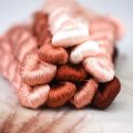 No.93 silk embroidery thread / 100% silk thread /hand embroidery embroider cross stitch/pink brown/10 pure colors. 