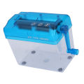 Manual Shredder Strip Cut Paper Shredder Safe Operation with Handle for Office Use for 1 Sheet A6 Paper. 