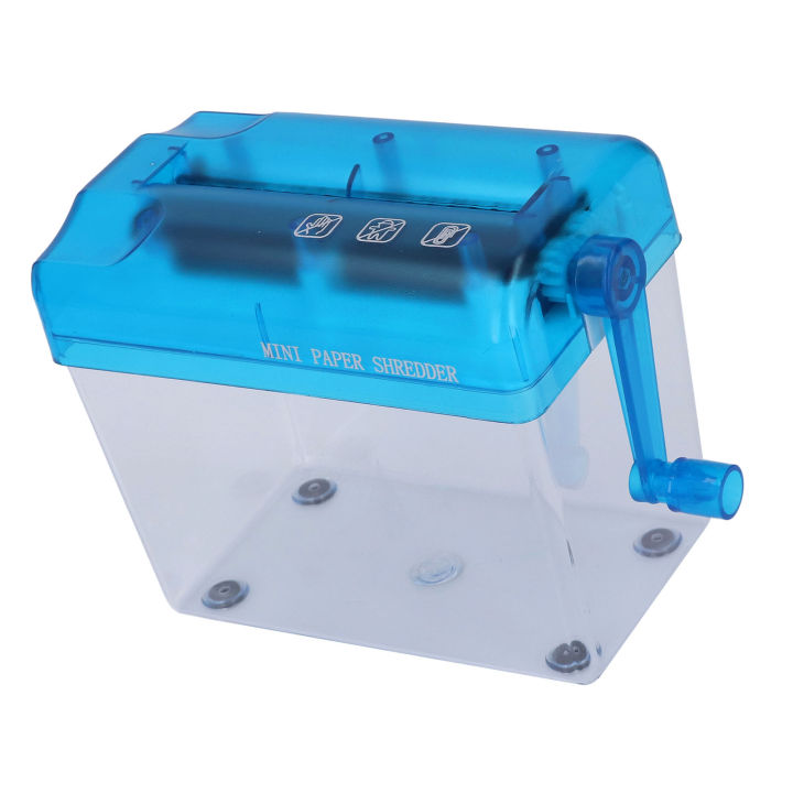 Manual Shredder Strip Cut Paper Shredder Safe Operation with Handle for Office Use for 1 Sheet A6 Paper