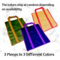 3 PCS 100% Non-Woven Reusable Grocery Shopping Bag Random Colour Eco-Friendly Foldable Sewing Cloth Tote Bags. 