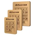 【DATA FROG Global MALL】3x3x3 4x4 5x5x5 Magic Cube Number Sliding Klotski Game Cube Puzzle Toys Family Playing Wooden Number Puzzle. 