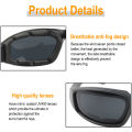 ShopSphere Motorcycle Riding Glasses Padding Protection Dustproof Windproof Sunglasses With Clear Lens Anti-Glare. 