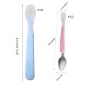 【HOT】 Baby Feeding Spoon Scraper Spoon Silicone Fruit Spoon Puree Making Tools. 