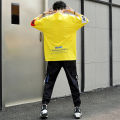 Boys Suit Trendy Handsome Loose Korean Style Short Sleeve T T-shirt Summer New Fashion Brand Gym Clothes Set Matching. 