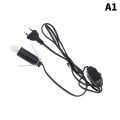 1.5m Power Cord Cable with Dimmer ON OFF Switch Metal Clip E14 E12 Base Hanglamp Holder Socket Plug Cord for Salt Rock Lava Lamp. 