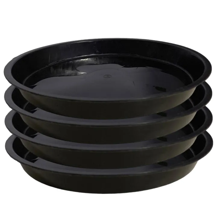 4Pcs%2016%20Inch%20Saucer%20Black%20Plastic%20Tray,%20Indoor%20Outdoor%20Pot%20Saucers%20for%20Gardening%20and%20Drip%20Protection%20-%20Image%204