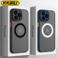 NNBILI NEW Luxury Matte Magnetic For Magsafe Wireless Charge Case For iPhone 16 15 14 13 11 12 Pro Max Mini Plus Max Armor Cover. 