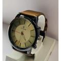 New Luxury Fashionable Design Leather Band Wrist Watch TITAN for Men Gents. 