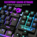 Firewings T20 Gaming Keyboards Computer Keyboard Backlight 104 Buttons USB Ergonomic Wired PC Laptop Games. 