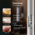 EsoGoal Milk Bubbler Household Hand-Held Electric Egg Beater Blender USB Rechargeable Foam Maker Kitchen Portable Mixer With Beating Head + Mixing Head + Foam Head For Coffee Cream. 