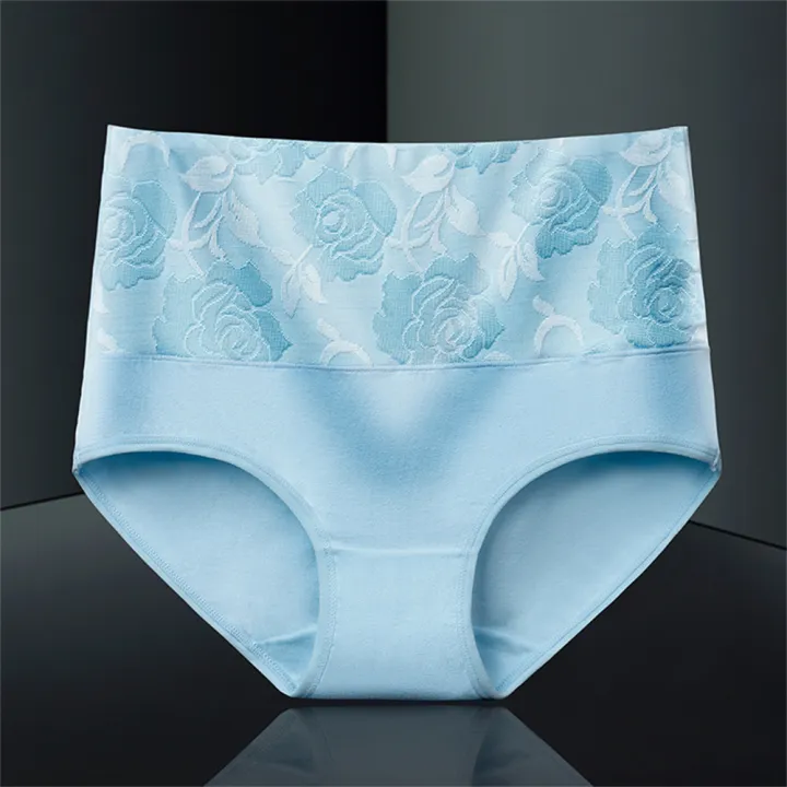 3XL%204XL%205XL%20Plus%20Size%20Women%20Panties%20Floral%20High%20Waist%20Brief%20Female%20Underwear%20Calzones%20Mujer%20Ladies%20Underwear%20Panties%20Oversize%20-%20Image%204