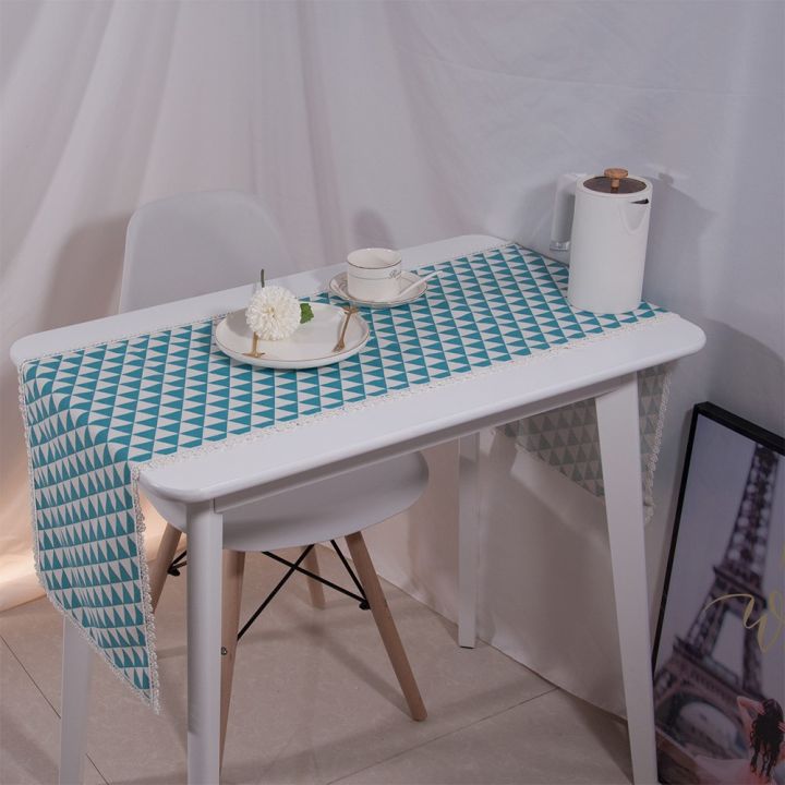 Longshow%20Lovely%20Light%20Blue%20Geometric%20Printing%20Table%20Runner%20For%20Home%20Decoration%20-%20Image%207