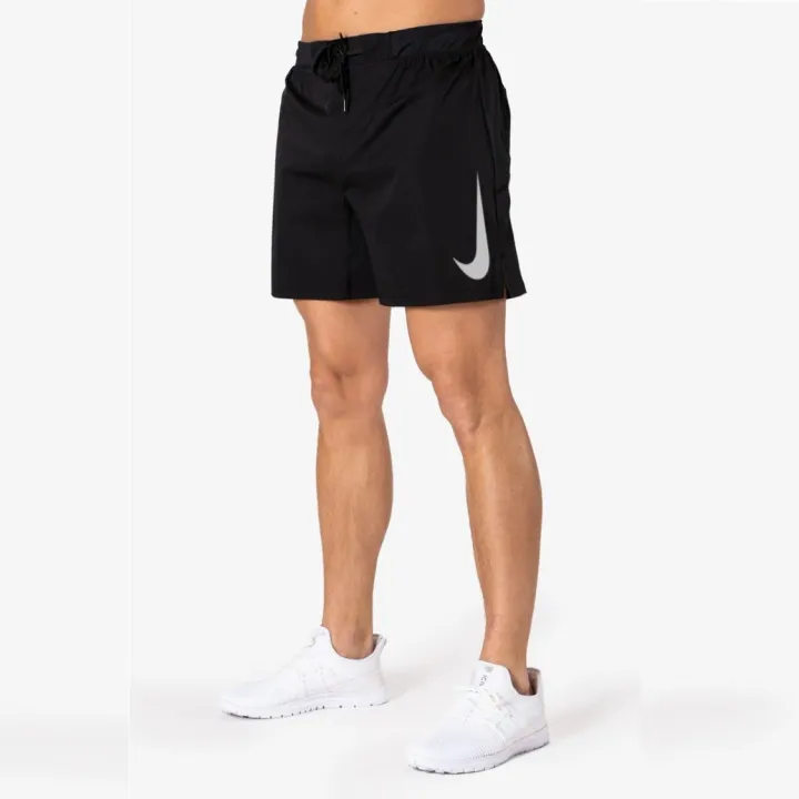 Dri-FIT Academic Sports short for men with Big Silver Swoosh - Black