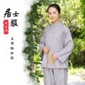 Costume Lay Buddhist Clothes Men's Summer Meditation Clothing s Clothes Women's Haiqing Haiqing Practice Cotton Style Meditation Clothes Tang Suit. 