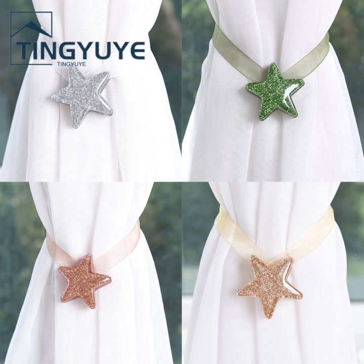 Star%20Shape%20Window%20Curtain%20Buckle%20Magnetic%20Tieback%20Holder%20Bedroom%20Home%20Decor%20-%20Image%206