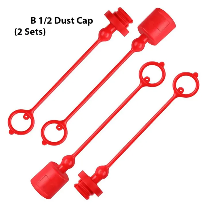 Male Dust Cap and Female Plug Cover Hydraulic Dust Caps/Plugs Fits ...