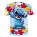 New Summer Children Disney Stitch T-shirt Disney Stitch T Shirt Disney Stitch Anime Cartoons Casual Clothes Kid Girl Boy Top Tee. 