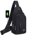Crossbody Sling Bag, Waterproof Sling Backpack Bag with USB Charging Port, Multipurpose Shoulder Bag Travel Hiking Bag. 