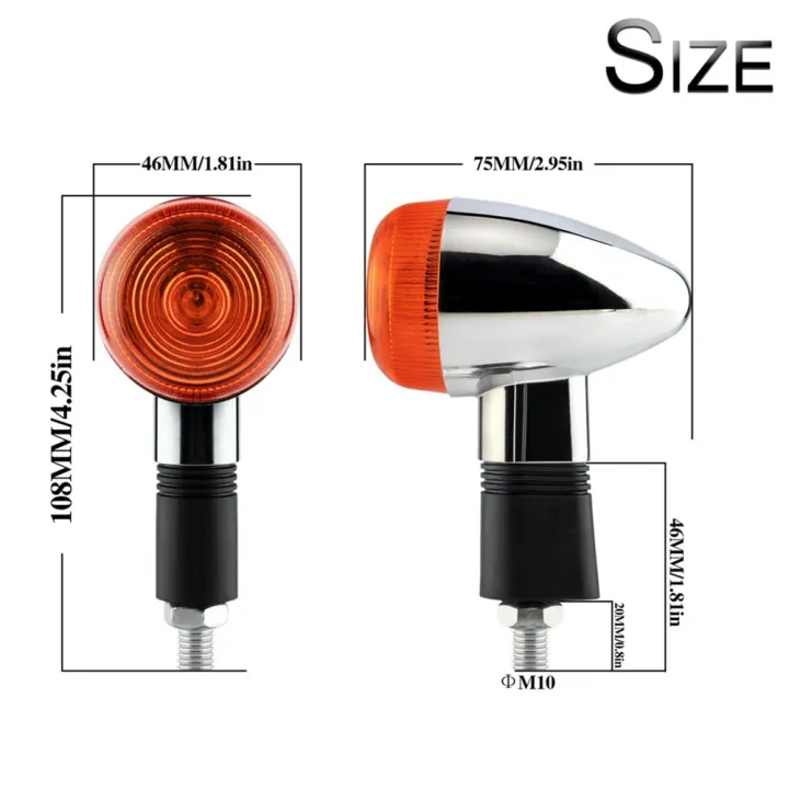 2PCS%20Motorcycle%20Front%20Turn%20Signal%20Amber%20Blinker%20Indicator%20for%20Suzuki%20Bandit%20250%20400%2074A/75A/77A%20for%20Yamaha%20XV250%20-%20Image%202