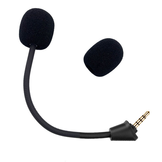 Replacement Game Mic 3.5mm Microphone For Hyperx Cloud 2 Ii Wireless Hhsc2x-Ba-Rd/g Gaming Headsets Headphones