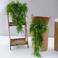 80CM Simulation Persian Grass Vines Artificial Green Plant Hanging Fern Living Room Coffee Shop Garden Office Decoration. 